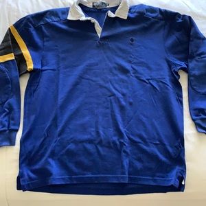 Men’s Polo by Ralph Lauren LS Rugby 100% Cotton, Size XL, made in USA